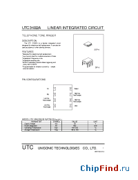 Datasheet UTC31002A manufacturer UTC